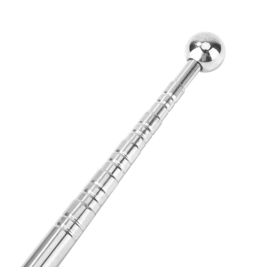 APWIKOGER Hohlraum-Prüfhammer zur Wand- und Flieseninspektion, Silber, Länge: 115-130 cm - Bild 2
