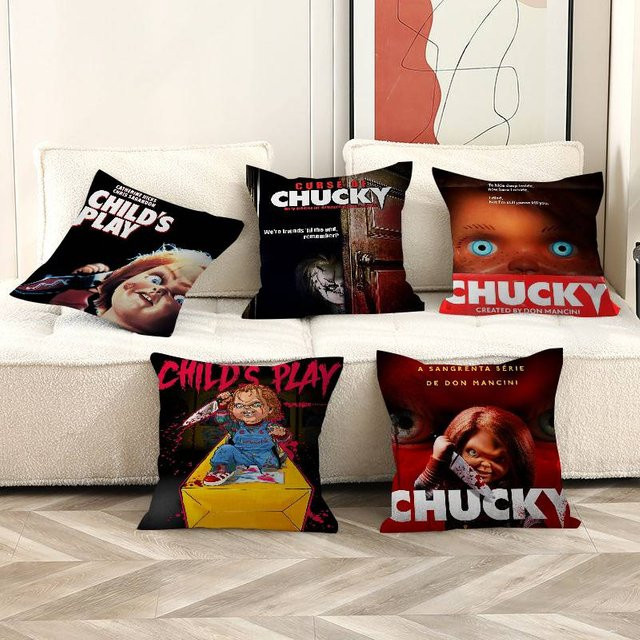 C-Chucky Horrorfilm Kissenbezug Multicolour B/B/H: 45 x 45 x 0 cm - Bild 1
