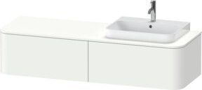 Duravit Waschtischunterschrank Happy D.2 Plus in Weiß Matt, Wandhängend, B/T/H: 160 x 55 x 35,4 cm - Bild 1