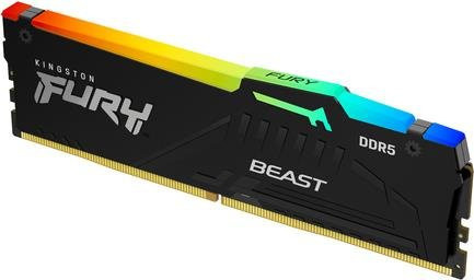 Kingston FURY Beast RGB DDR5 RAM Modul 16GB DIMM 288-PIN Schwarz - Bild 1