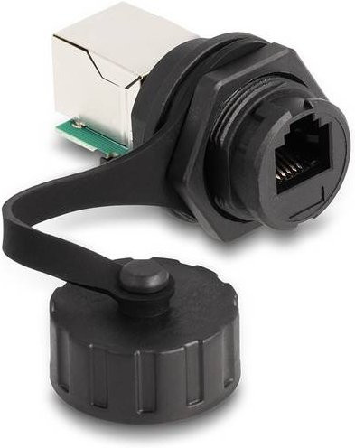 Delock 87953 RJ12 Keystone Einbaumodul, Schwarz - Bild 1