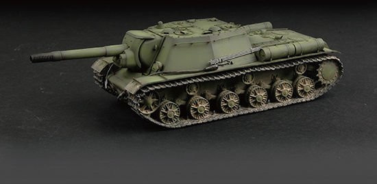 Trumpeter Soviet SU-152 Self-propelled Heavy Howitzer, Early version, Fahrzeuge, 1:72, Grün - Bild 1