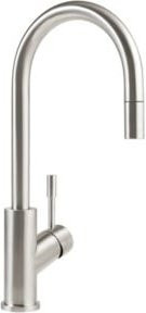 Villeroy & Boch Spültisch-Einhebelmischer Umbrella Flex aus Edelstahl massiv in Silber mit ausziehbarem und schwenkbarem Auslauf - Bild 1
