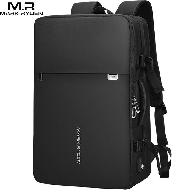 Mark Ryden Laptop Rucksack für Herren mit USB-C Anschluss, Anti-Diebstahl Business Reisetasche für 17 Zoll, Schwarz oder Grau - Bild 1