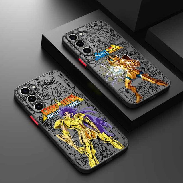 Funko Saint Seiya Anime Handyhülle für Samsung Galaxy S25 S24 S23 S22 S21 S20 S10 Transparent Mattiert Multicolour - Bild 1