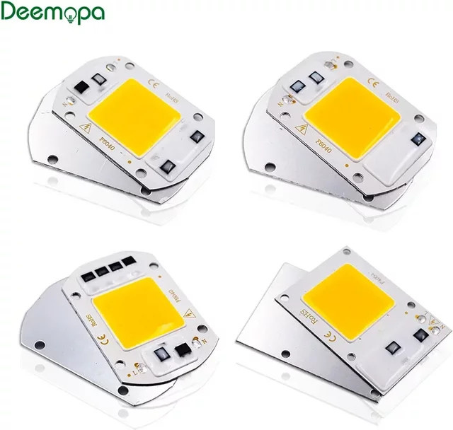 DEEMOPA COB-LED-Chip für DIY-Beleuchtung, Weiß, Aluminium - Bild 1
