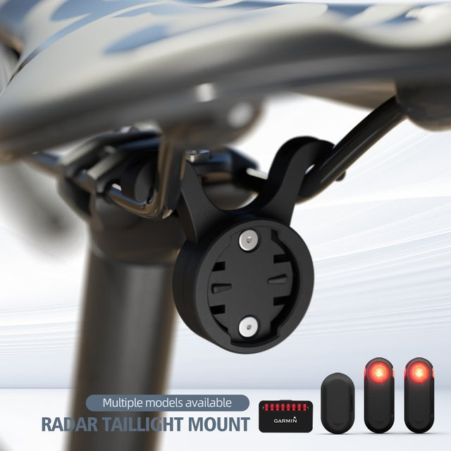 CYCLAMI S11 Fahrrad Sattel Lampe Halterung für Garmin Radar RT510 RTL515 RVR315 L308 L508 TL30 in Schwarz - Bild 1