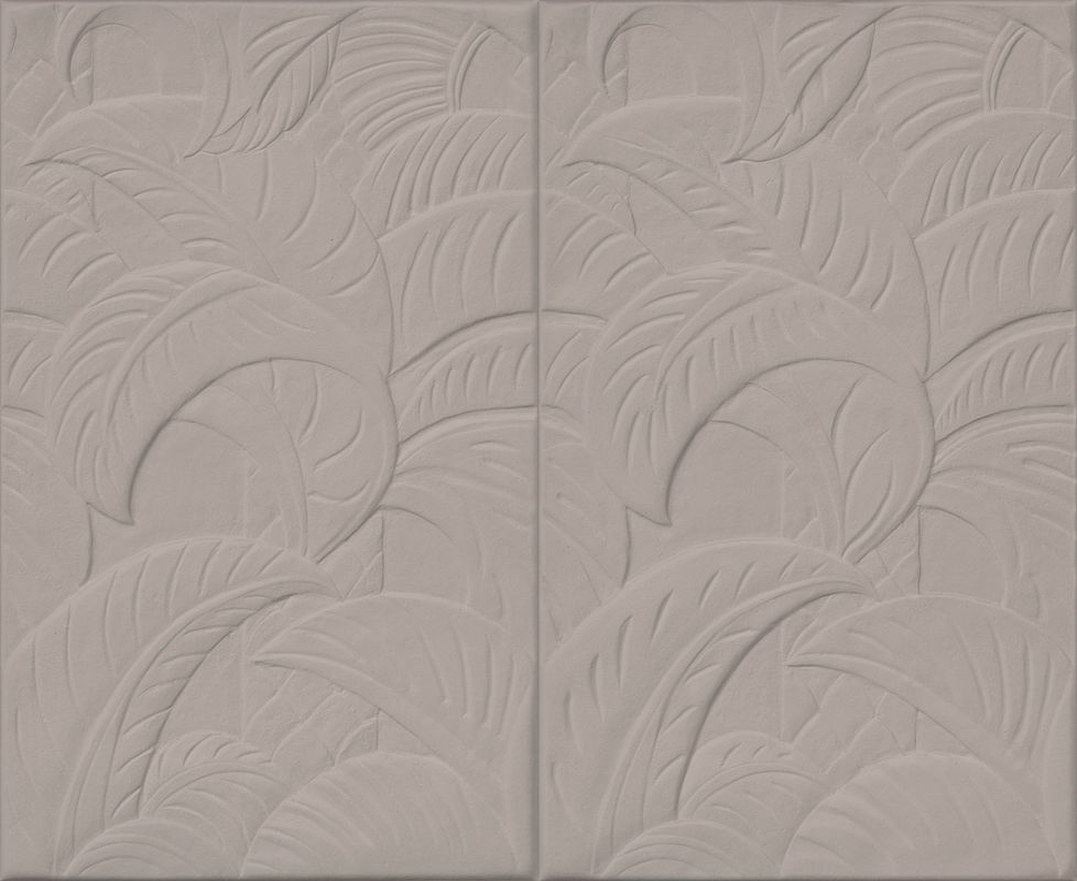 Arte International Wallpaper Medjoul in Zinc Grey mit botanischem und geometrischem Design im Textil-Look - Bild 2