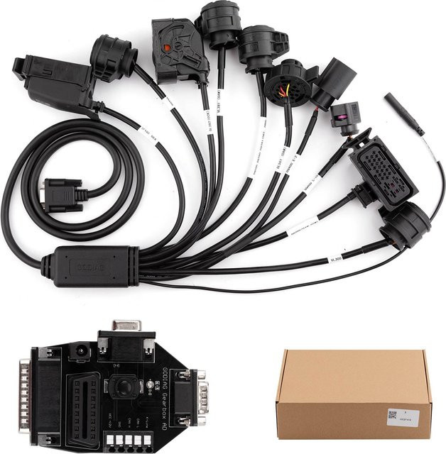 GODIAG Getriebe-Kabelset 9-in-1 für VAG V30 DQ200 DL501 VL300 VL381 DQ500 DQ250 DQ380 in Schwarz für Multi Prog und AUTEL Gbox - Bild 1