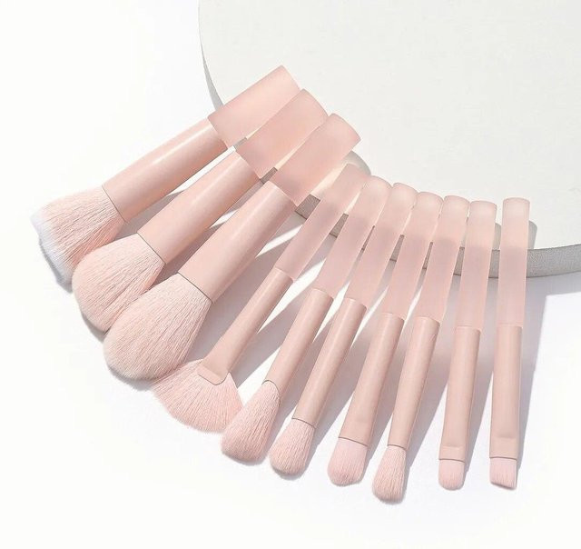 OTRESS Make-up Pinsel Set, 10 Teile, Rosa, Weiß - Bild 1