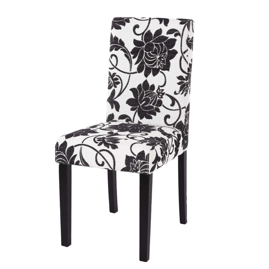 MCW Esszimmerstuhl Littau aus Jacquard-Stoff in Schwarz mit dunklen Beinen - Bild 2