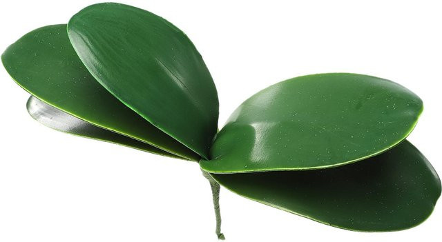 Tooarts Phalaenopsis Orchideenblätter als Simulationspflanze in Schwarz und Grün für die Tischdekoration oder Hochzeitsdekoration - Bild 1