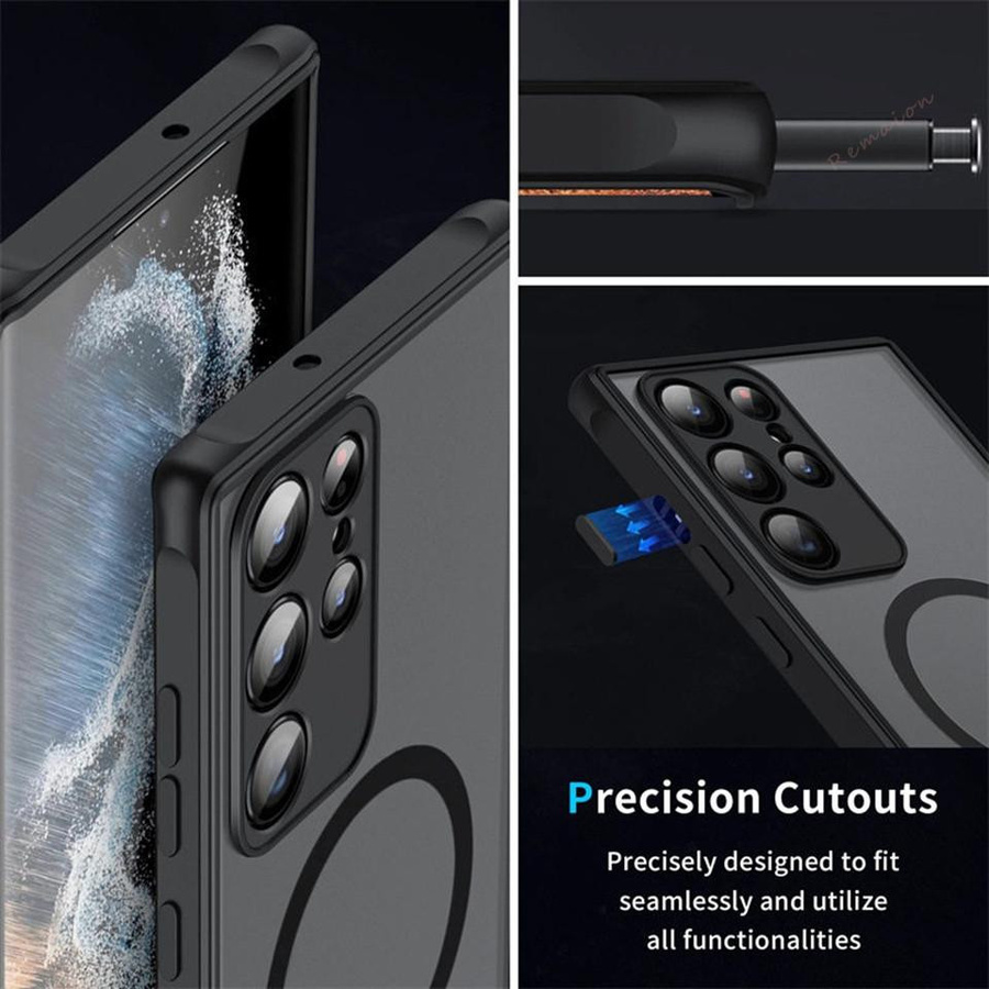 BETYFATE Magnetische Stoßfeste Handyhülle für Samsung Galaxy S24 S23 S22 S21 S20 Ultra FE Plus und A56 A36 5G in Transparent - Bild 3