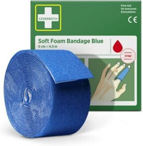 Cederroth Schaumbandage Blau, Breite: 6 cm, Länge: 4,5 m - Bild 2