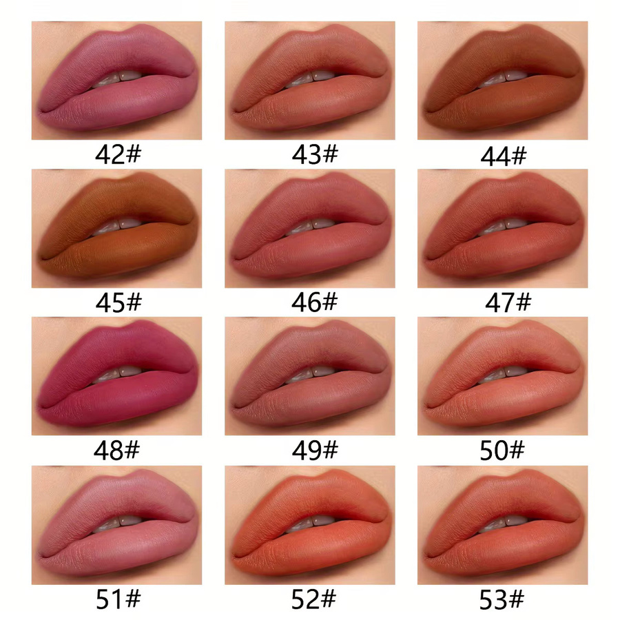 CHOOSE RASME Lippenkonturenstift-Set, 12 Farben, Matt, Nude Braun Rosa - Bild 3