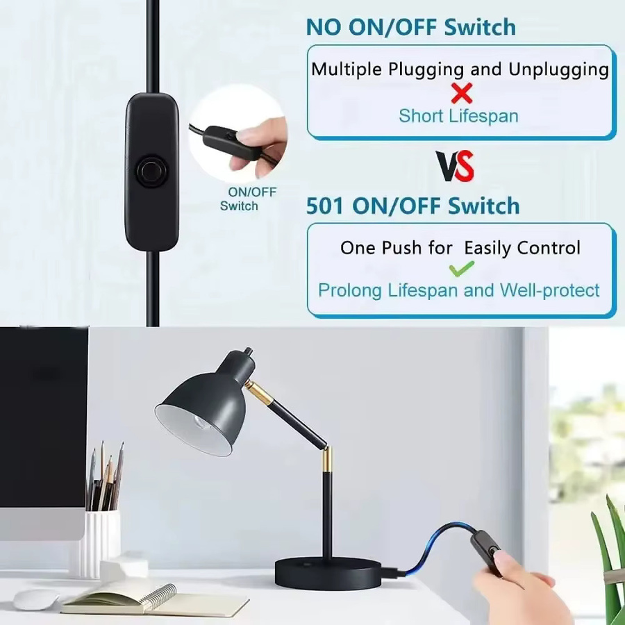 USB 1-in-2 Verlängerungskabel mit Ein-/Ausschalter in Schwarz, USB-A Stecker auf USB-A Buchse Hub-Splitter als Ladekabel für LED-Lampen, Lüfter und LED-Streifen - Bild 3