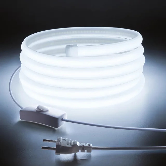 Gyarfas COB-LED-Streifenlicht für Außenbereich, Garten und Zuhause, 220 V, CRI RA90, flexible LED-Bandlampe - Bild 1
