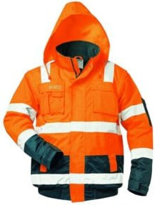 SAFESTYLE Warnpilotenjacke Jonas in Orange/Blau, Größe M, nach EN ISO 20471 Class 3 - Bild 1