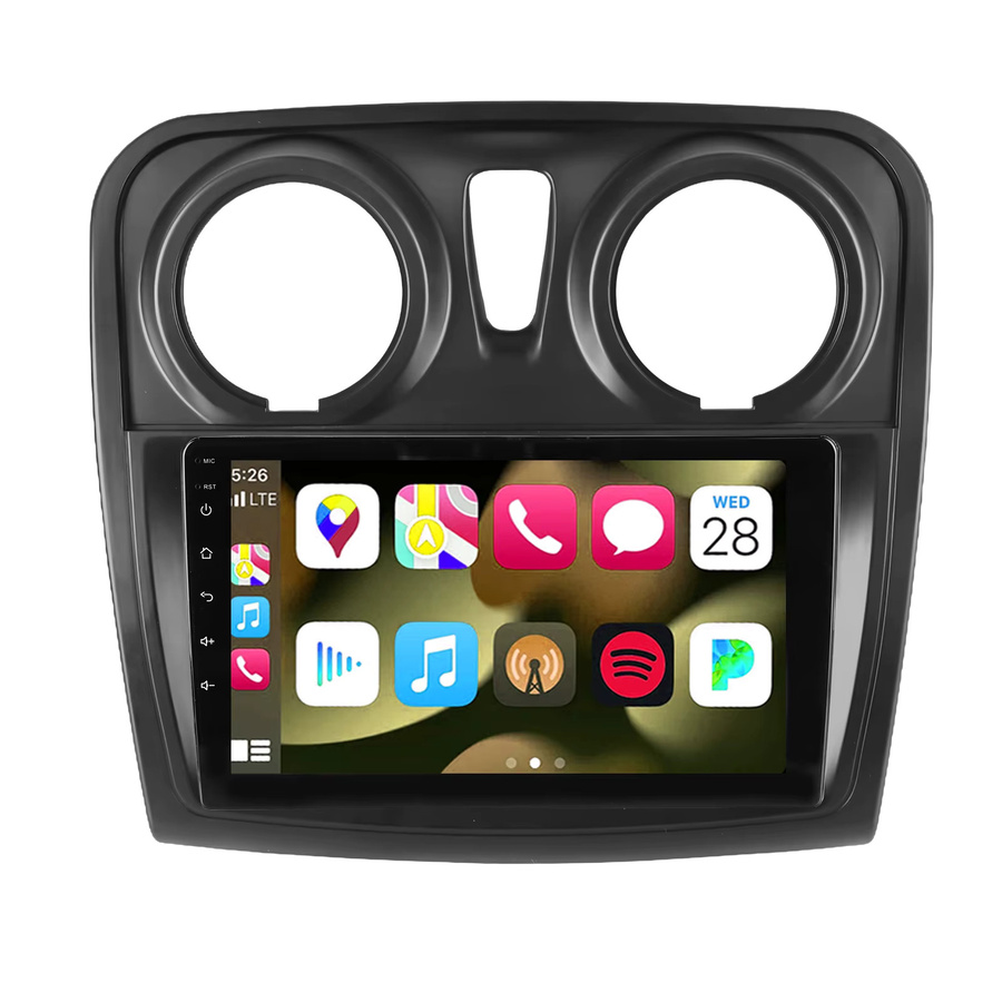 MOPECT Android 15 Autoradio für Renault Logan 2 und Sandero 2 (2012-2017), 2 DIN Multimedia-Videoplayer mit GPS-Navigation, Carplay, Schwarz - Bild 5