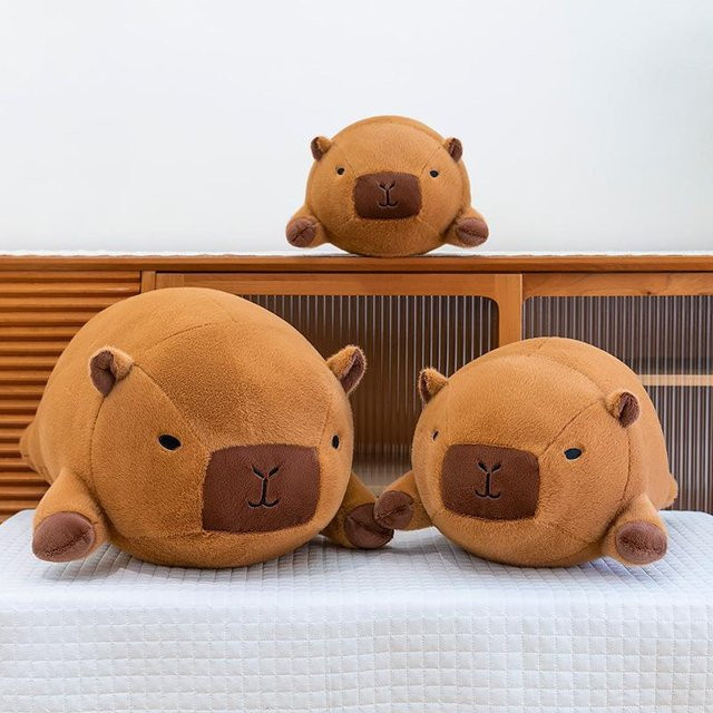 Capybara Wurfkissen, Kapibara Puppe, großes Plüschtier, 60cm - Bild 1