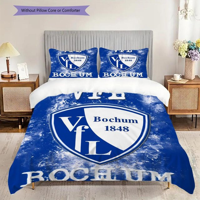 Manus Home Bettwäsche Set VfL Bochum 1848 mit Bettbezug und 2 Kissenbezügen, Blau, B/H: 220 x 240 cm - Bild 1