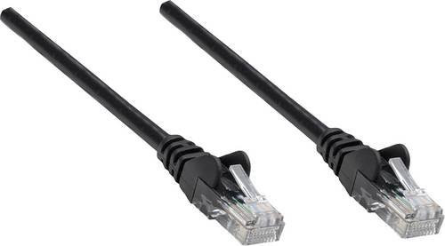 Intellinet RJ45 Patchkabel CAT 6 S/FTP Ethernet LAN Schwarz, Länge: 0,25 m - Bild 1