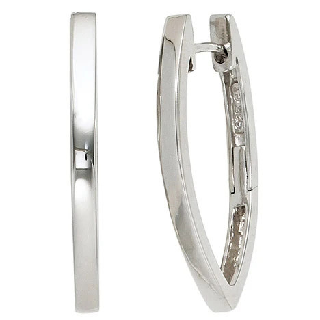 Colfem Creolen oval, 925 Sterling Silber, Unisex - Bild 1