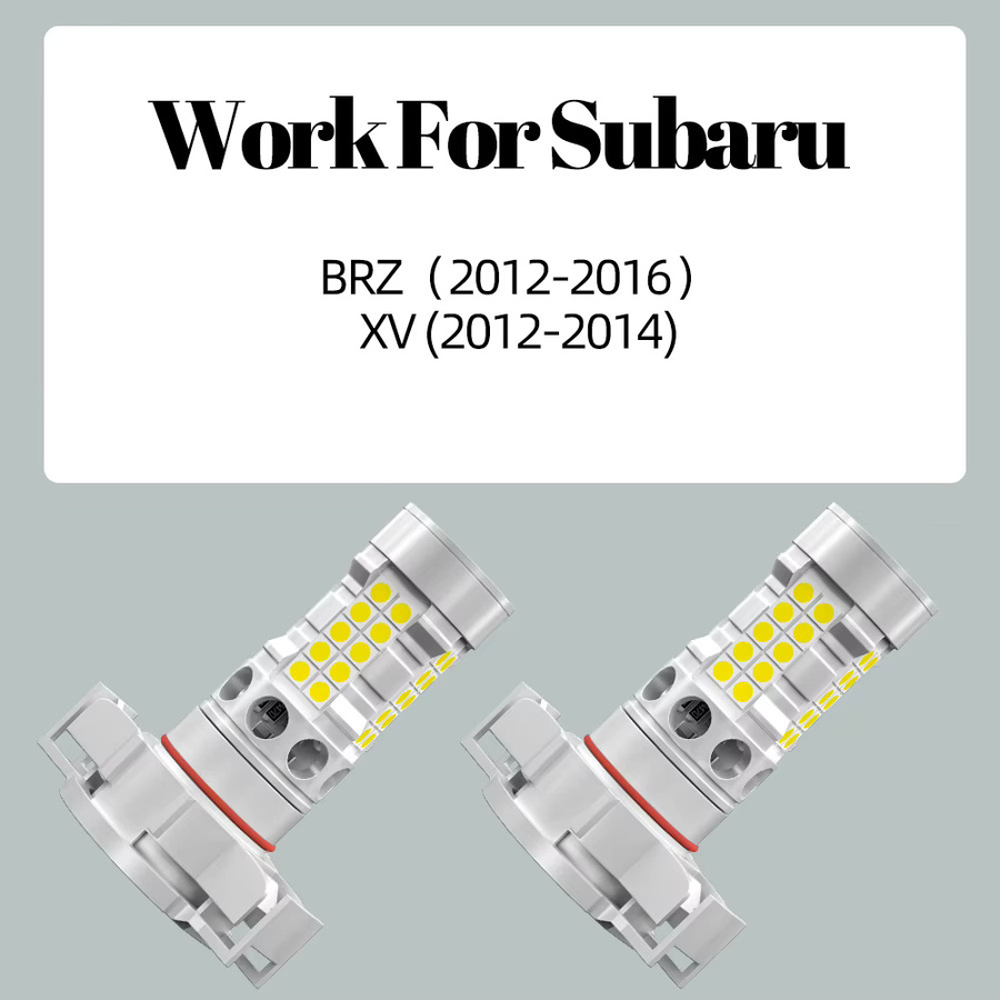 LECIBUBI LED-Nebelscheinwerfer Blasen PSX24W 2504 Canbus Fehlerfrei für Subaru BRZ 2012-2016 und XV 2012-2014, 2 Stück - Bild 2