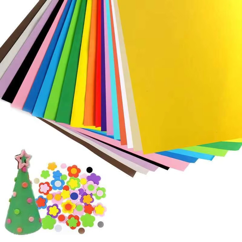 Bunte EVA-Schaumstoffplatten für Cosplay und DIY-Bastelprojekte, 2mm Dicke, B/H: 90 x 50 cm, Orange und Multicolour - Bild 5