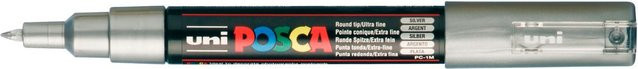 POSCA Marker PC-1MC Silber Permanent Pigmentmarker 0,7-1mm - Bild 1