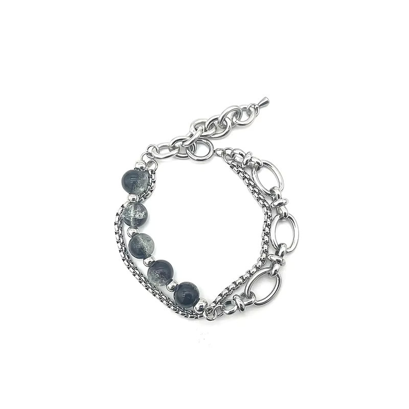 LENNIK Armband, Edelstahl, Perle, Silber, Unisex - Bild 3