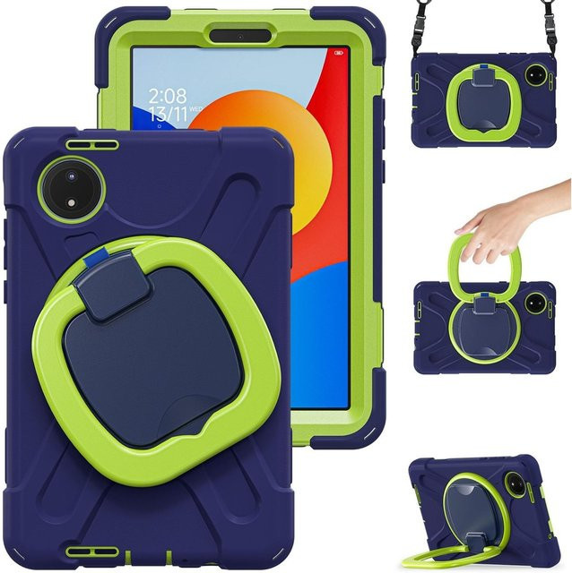 Xiaomi Redmi Pad SE 8.7 Hybrid Tasche mit 360 Grad Halterung und Schultergurt in Blau - Bild 1