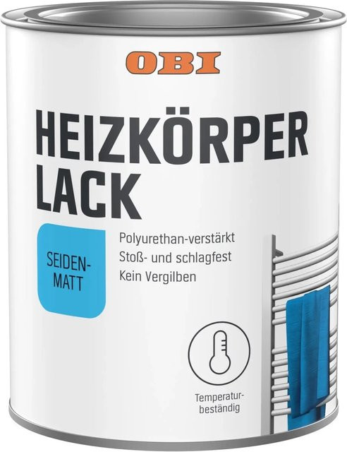 OBI PU Heizkörperlack Anthrazit RAL 7016 seidenmatt 0,75 l - Bild 1