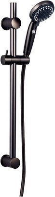 WELLWATER Brause-Set Darkon in Gunmetal mit 6 Strahlarten aus Edelstahl - Bild 1