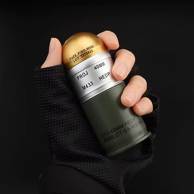 JETTING M433 Hedp 40mm Patrone Dummy Granate Modell, Mini Aufbewahrung Koffer - Bild 4