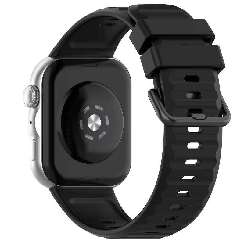 jansin Uhrenarmband Silikon, Schwarz, Unisex - Bild 1