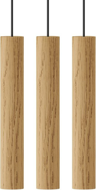 UMAGE Chimes Cluster 3 Pendelleuchte aus Eichenholz in Beige - Bild 1