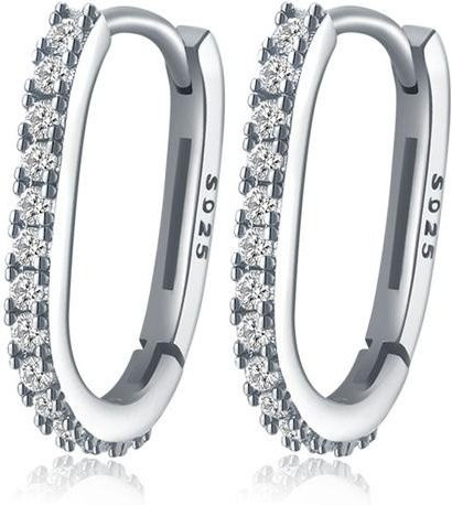 Ohrstecker 925 Silber, Zirkonia, Unisex - Bild 1