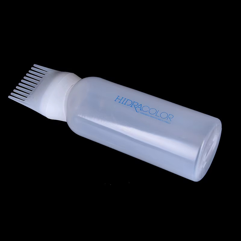Leere Haarfärbeflasche mit Applikator und Pinsel, 120 ml, nachfüllbar - Bild 2