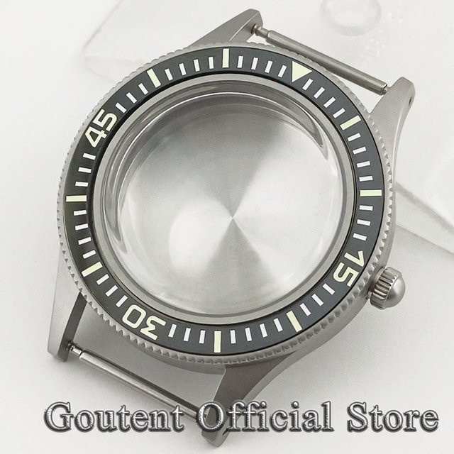 Goutent Uhrengehäuse Edelstahl, 40 mm, Kuppelglas-Retro, Silber, Vintage - Bild 1