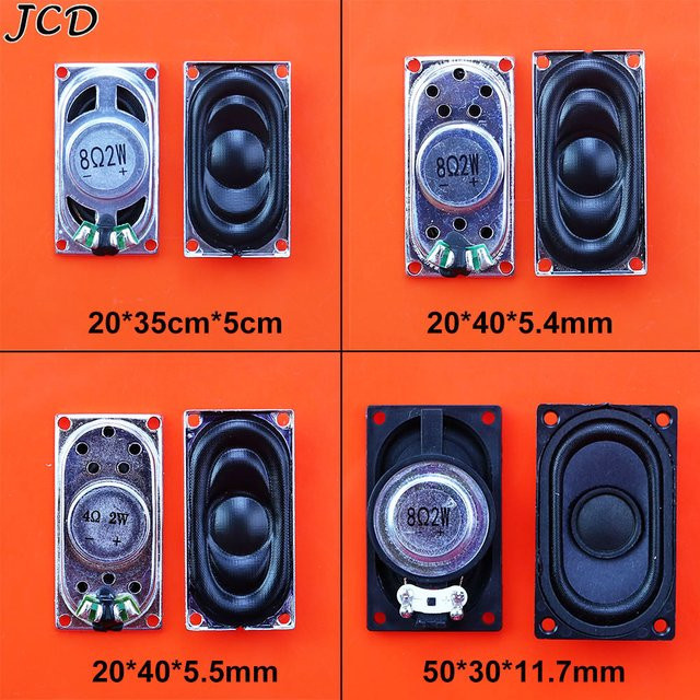 JCD 2er-Set Notebook Lautsprecher Horn in Silber, 2W, 4R/8R, verschiedene Größen verfügbar - Bild 1