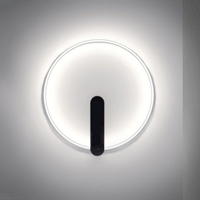 TeamItalia Leggera Parete 65 LED-Wandleuchte in Schwarz mit warmweißem Licht (2700K) - Bild 1