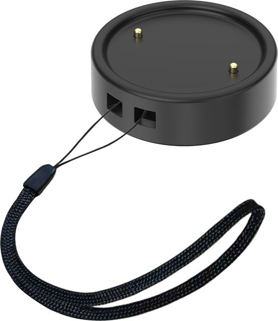 USB Smartwatch Ladegerät mit Trageband für Amazfit Active 2, GTR3, GTS3, GTR4, GTS4 in Schwarz - Bild 1