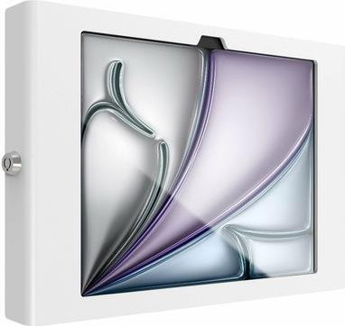 Compulocks Apex Secured Enclosure Wall Mount Wandhalterung für iPad Air M2 11 Zoll 2024, verriegelbares Aluminium-Gehäuse, Weiß (11APXW) - Bild 1