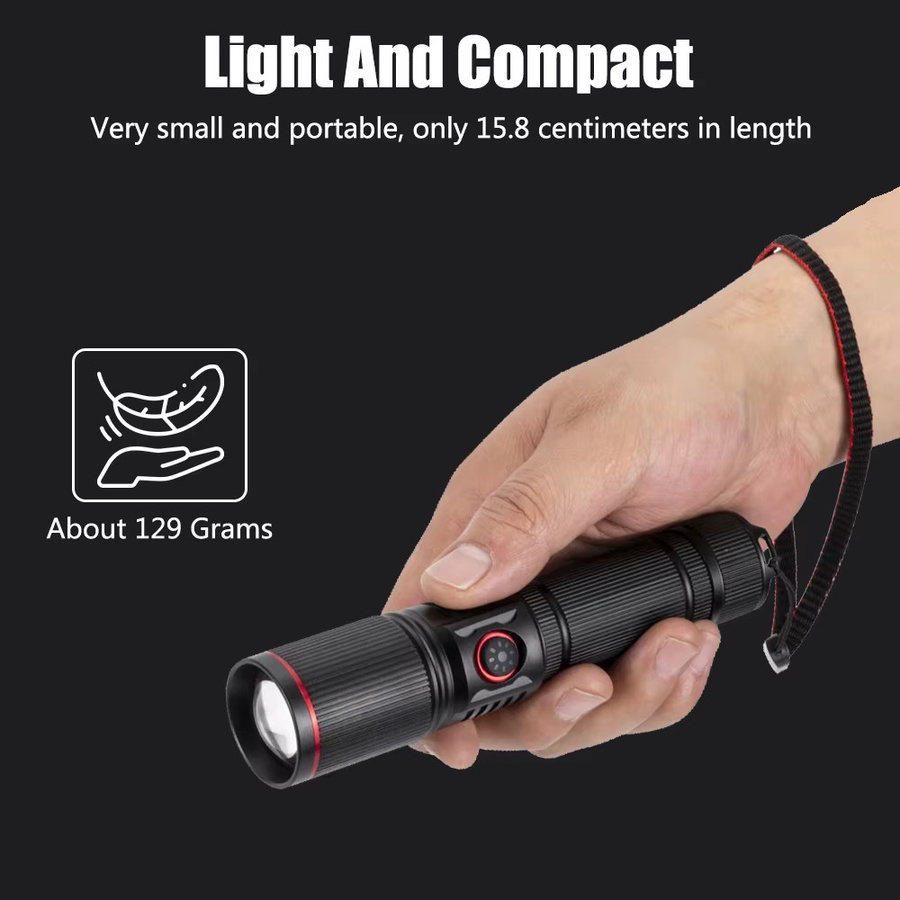 VASTFIRE Zoom LED High Power UV Taschenlampe in Schwarz für 365/395nm zur Fluoreszenzprüfung von Tinte, Urin und Skorpionen - Bild 2