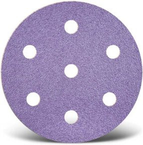 Menzer Klett-Schleifscheiben Ø 90 mm K320 7-Loch VE 50 für Holz und Lack - Bild 1