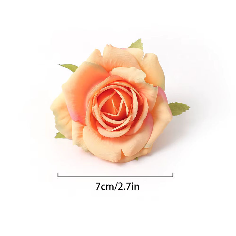 Set aus 5 oder 10 Stück künstliche Rosen aus Seide in Weiß und Mehrfarbig für deine Hochzeits-, Garten- und Partydekoration sowie für DIY-Handwerk und Girlanden - Bild 6
