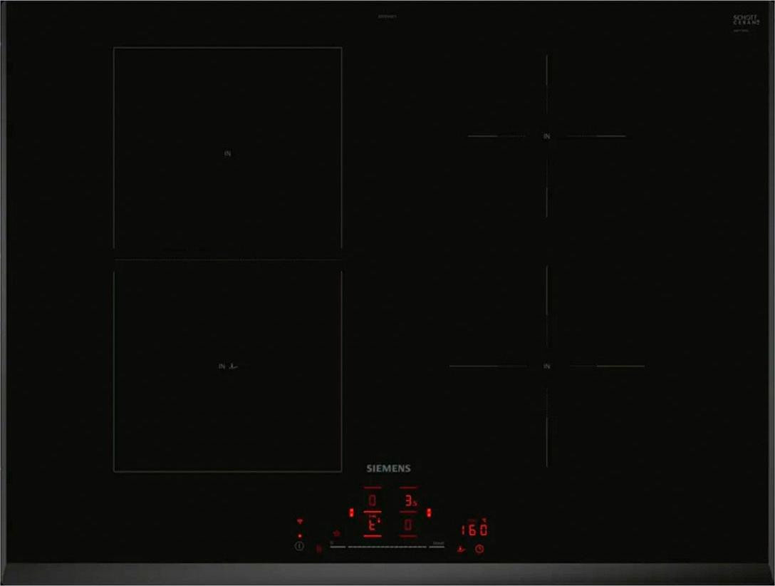 Siemens iQ500 ED751HSC1E Induktionskochfeld Glaskeramik, Schwarz, Integriert, 4 Zonen, Breite: 70 cm - Bild 1