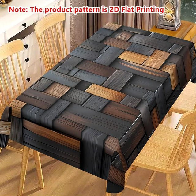 JMG Household Supplies Tischdecke aus Polyester mit modernem Grafikdesign, Rechteckig, Mehrfarbig, B/T: 145 x 200 cm - Bild 1
