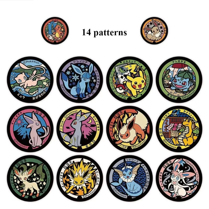 500 Stück Pokémon Pikachu Rollen-Aufkleber von Bandai, wasserfeste Cartoon-Aufkleber in Multicolor für Scrapbook, Handy und Schreibwaren - Bild 2